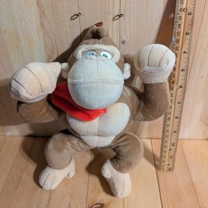 Mario Bros Brown and Cream Plush Gorilla Toy